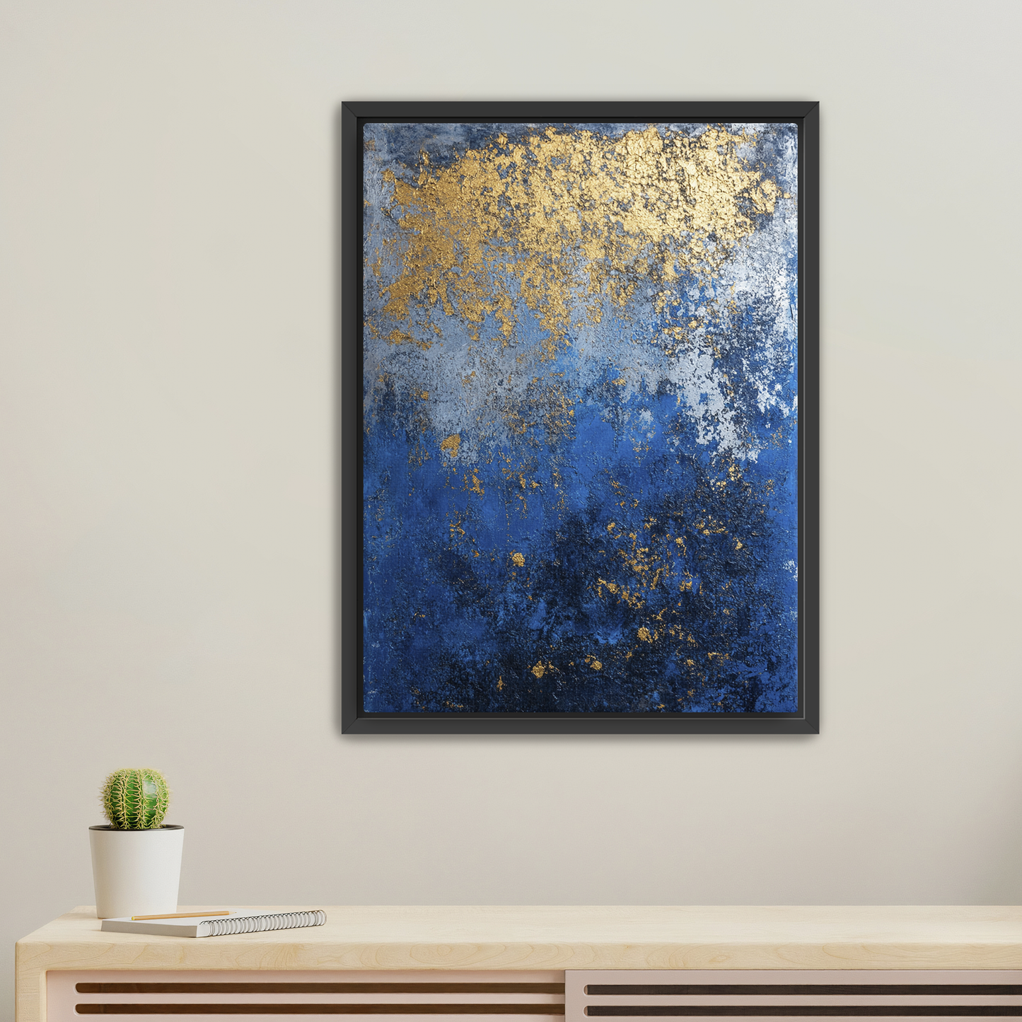 Blue Gold (1.25" Framed Canvas)