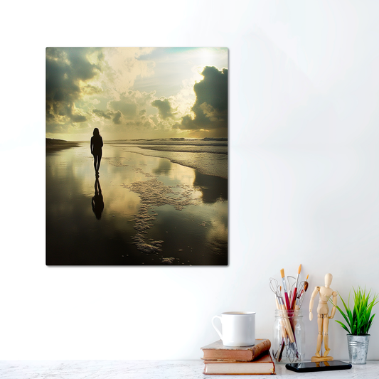 Metal Print - BeachWalk
