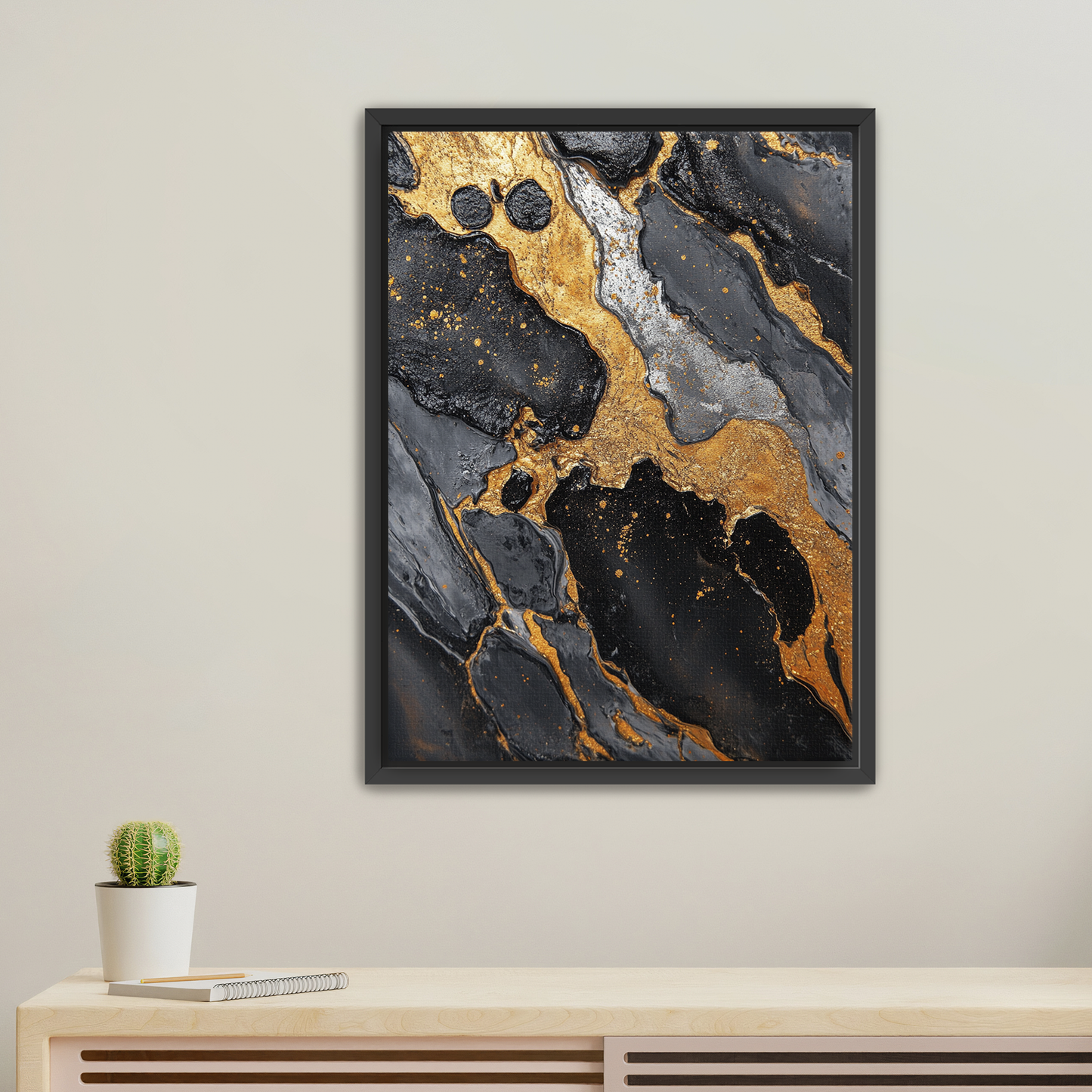 BSG Swirl 1.50" Framed Canvas