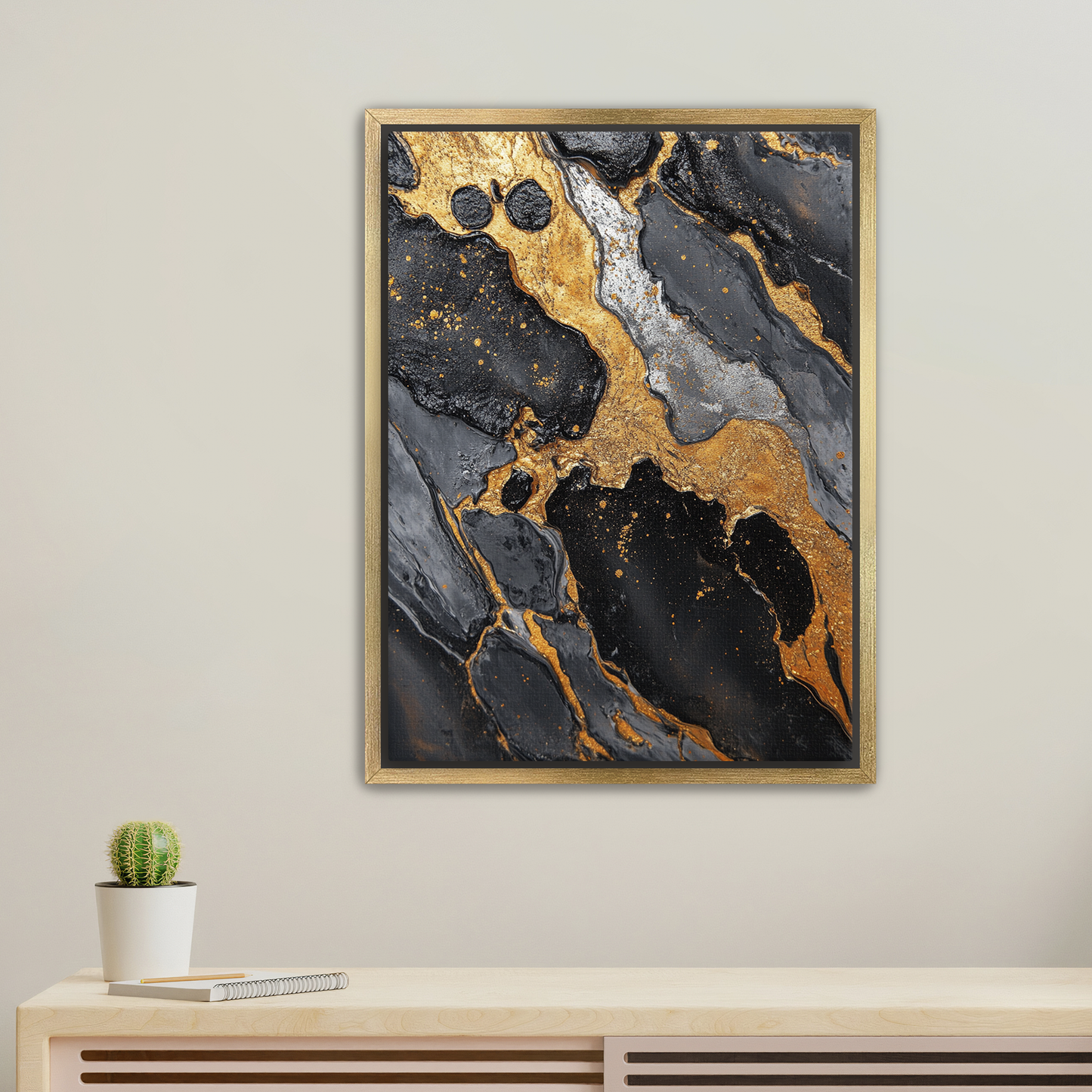 BSG Swirl 1.50" Framed Canvas