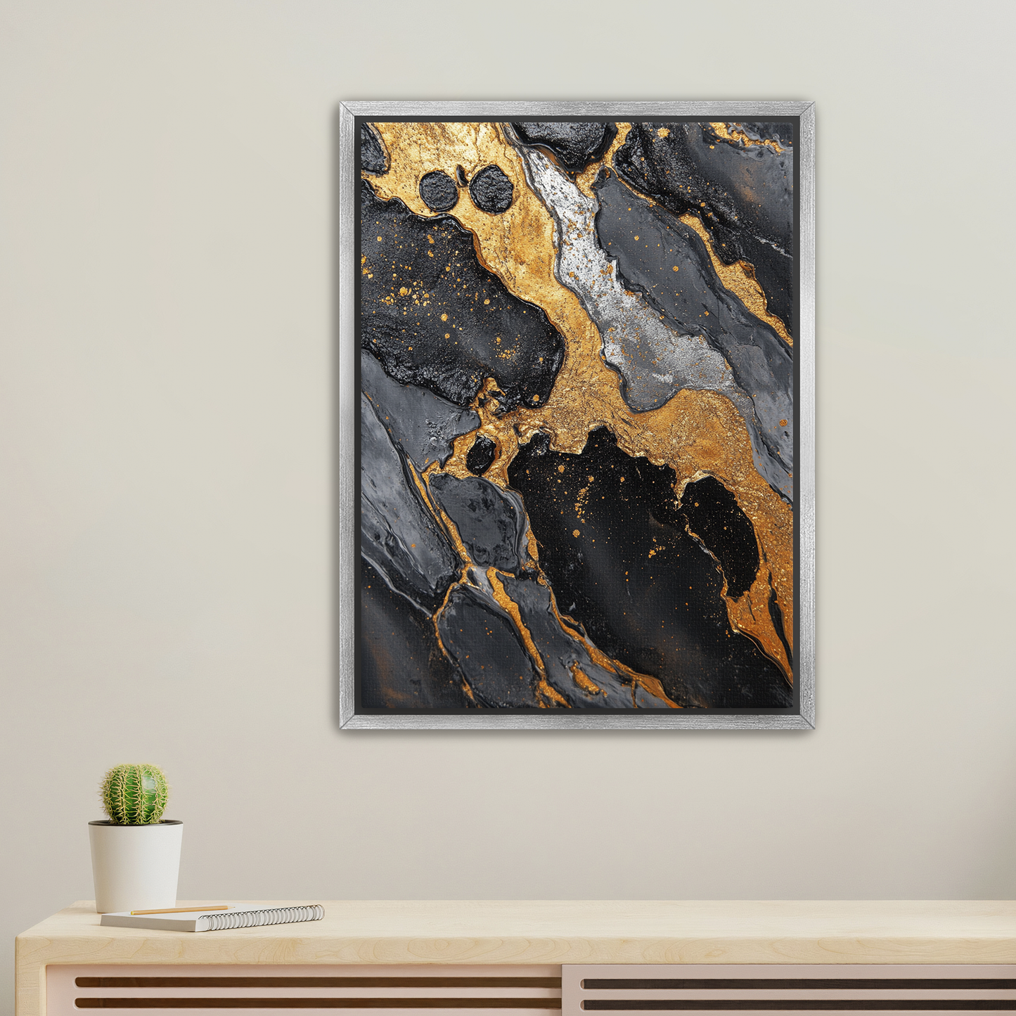 BSG Swirl 1.50" Framed Canvas
