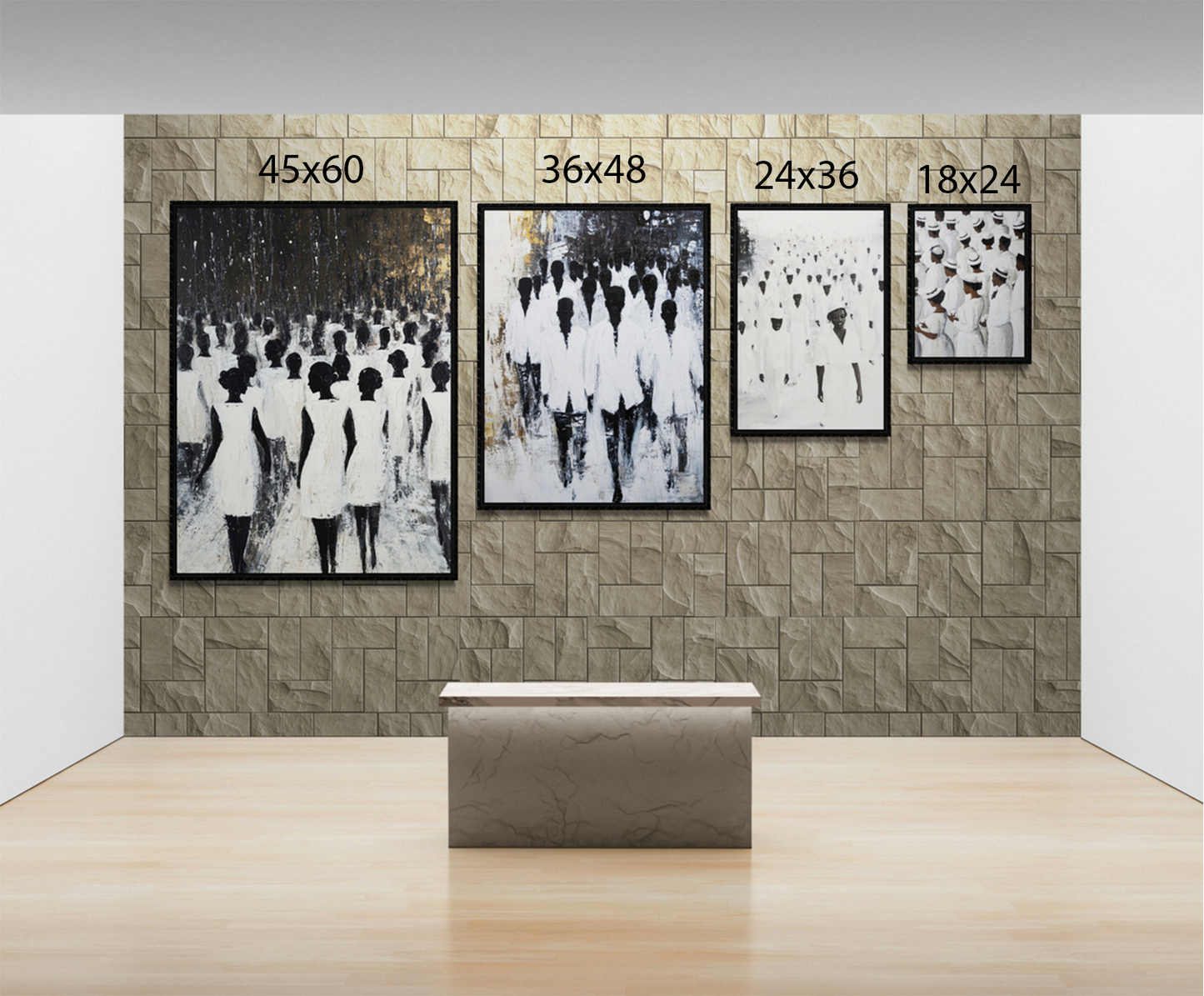 Fine Framed Canvas - Ethereal Gatherings Series #105