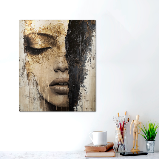 Metal Print - Face