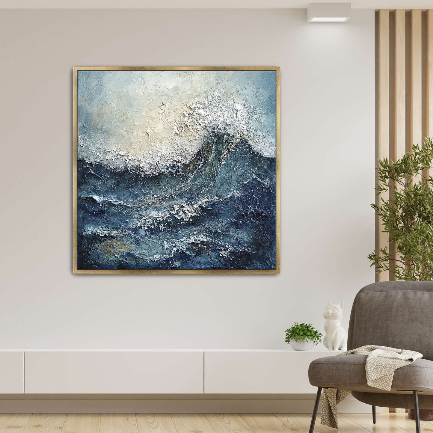 Wave2 1.50" Framed Canvas