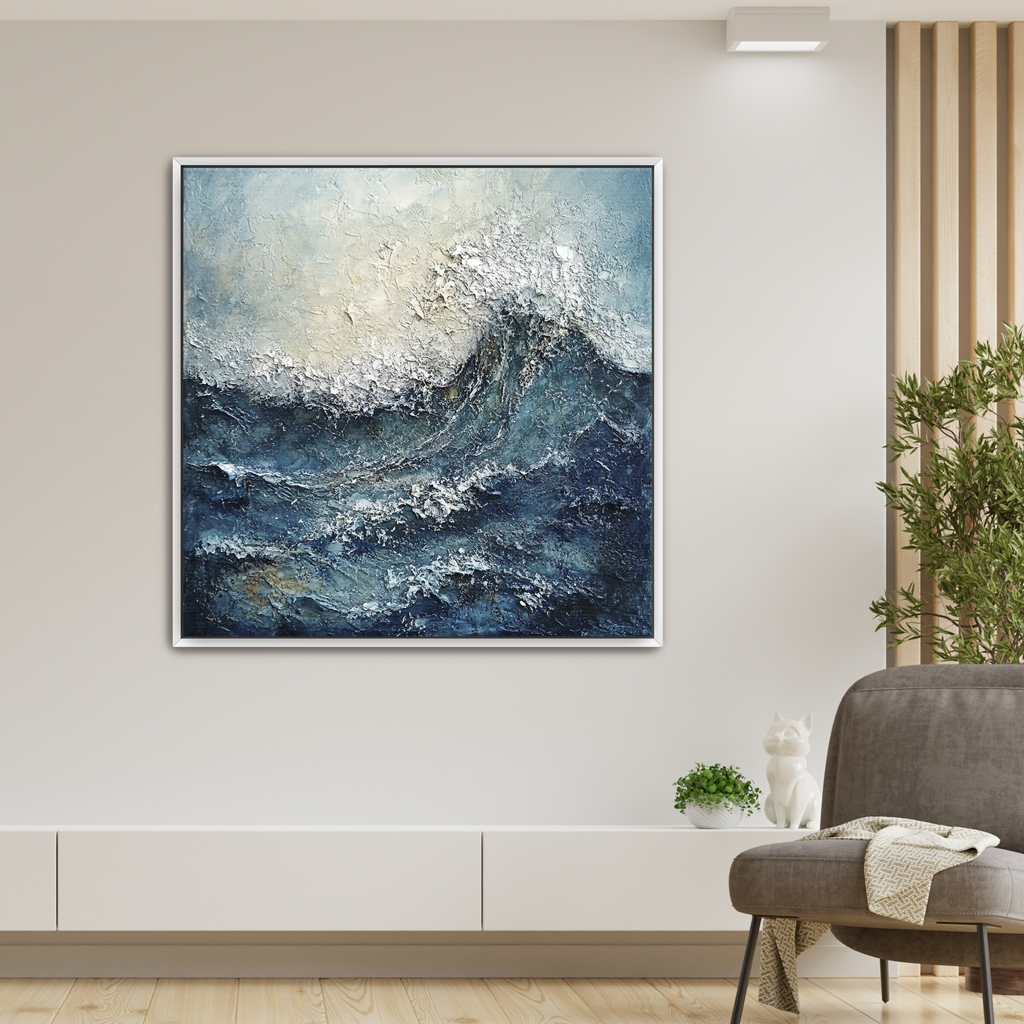Wave2 1.50" Framed Canvas