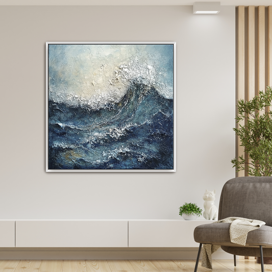 Wave2 1.50" Framed Canvas