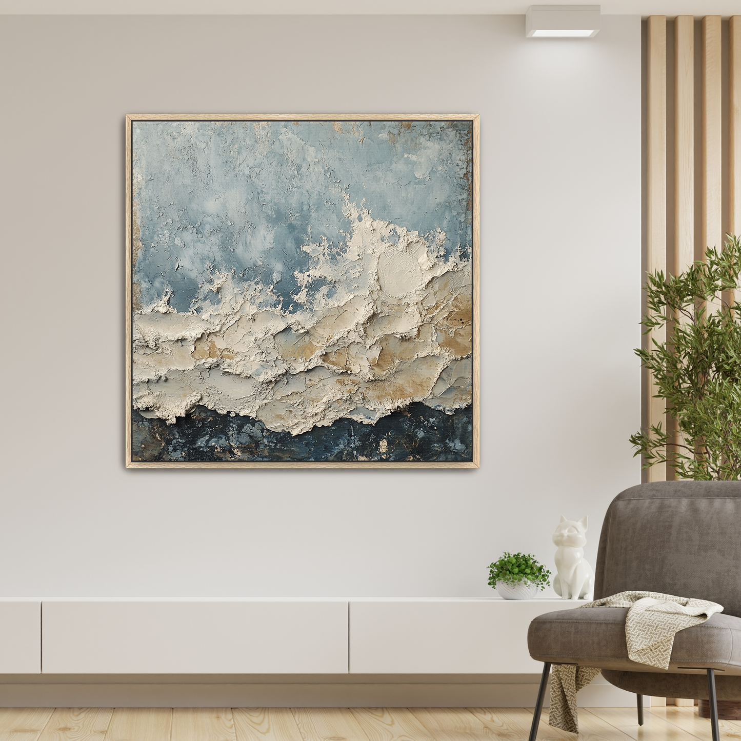 Wave3 1.50" Framed Canvas