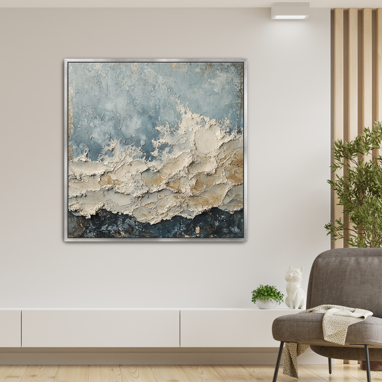 Wave3 1.50" Framed Canvas