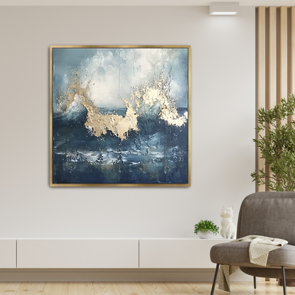 Wave1 1.50" Framed Canvas