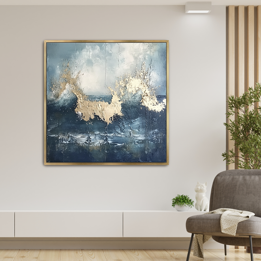 Wave1 1.50" Framed Canvas